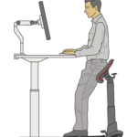 Best Standing Desk Chair, Improves Posture and Helps Prevent Sciatica (1)