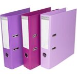 [Pack of 3] Purple Shades A4 Lever Arch Files 70mm Paper Storage Archive Legal Document Folders